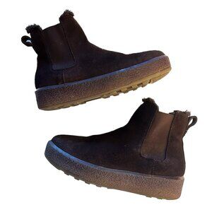 Madewell Joey Warm Pull-On Chelsea Boot, Dark Coffee, 8